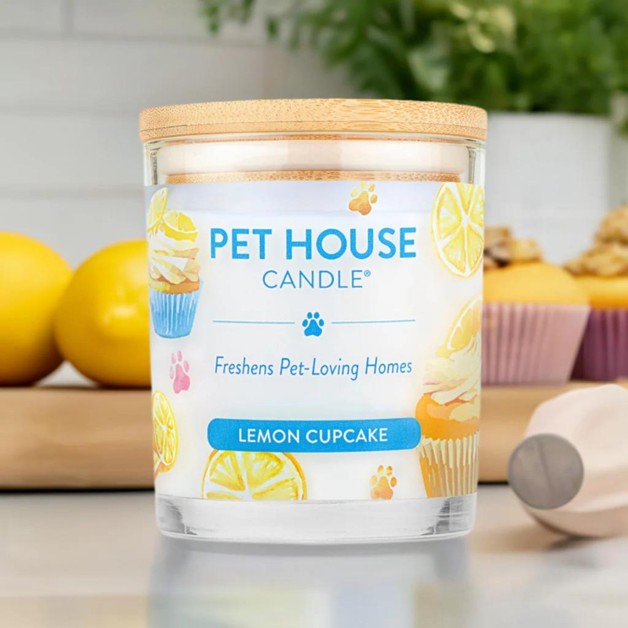 Pet House Candle Lemon Cupcake Large  (Case of 3)