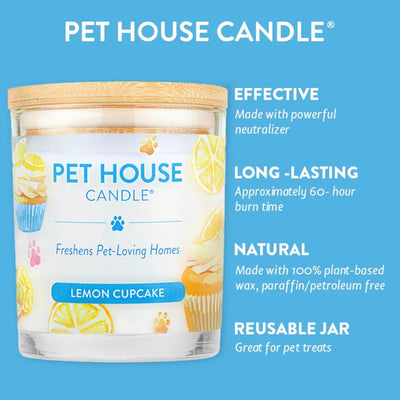 Pet House Candle Lemon Cupcake Large  (Case of 3)