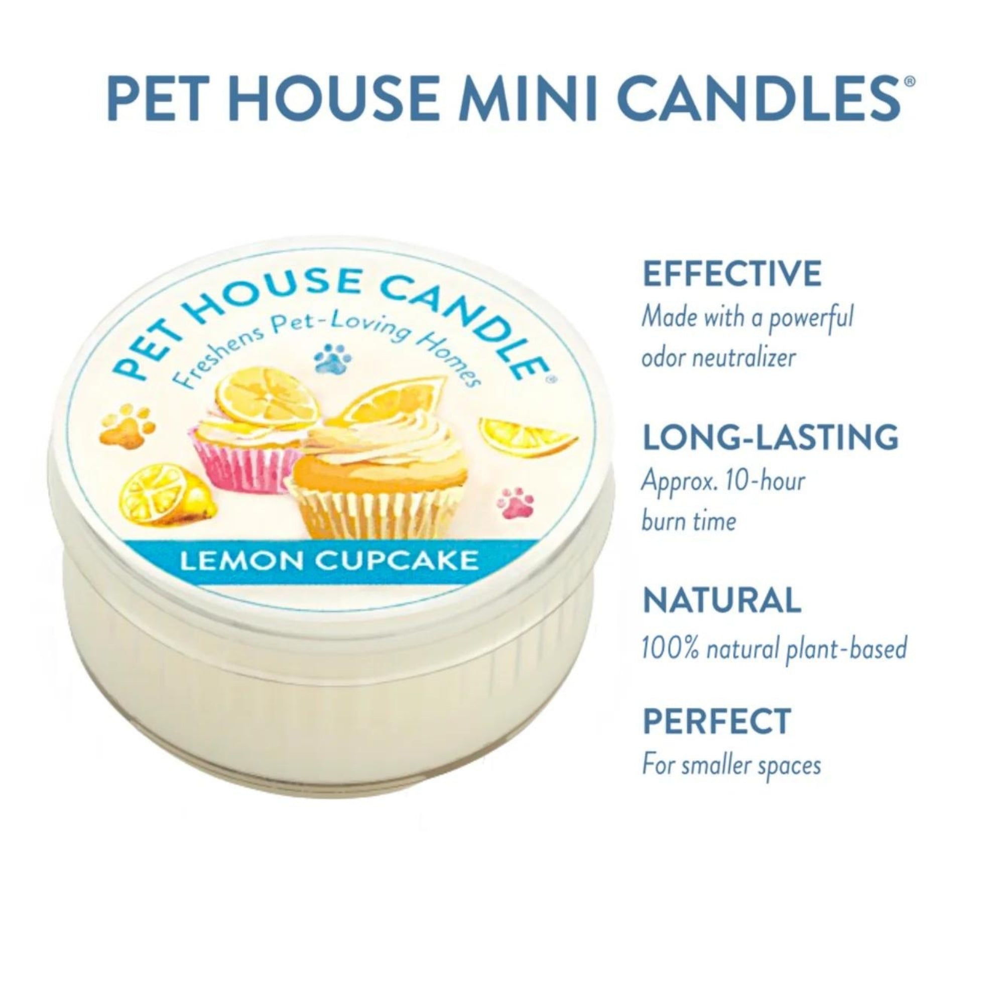 Pet House Candle Lemon Cupcake Mini  (Case of 12)