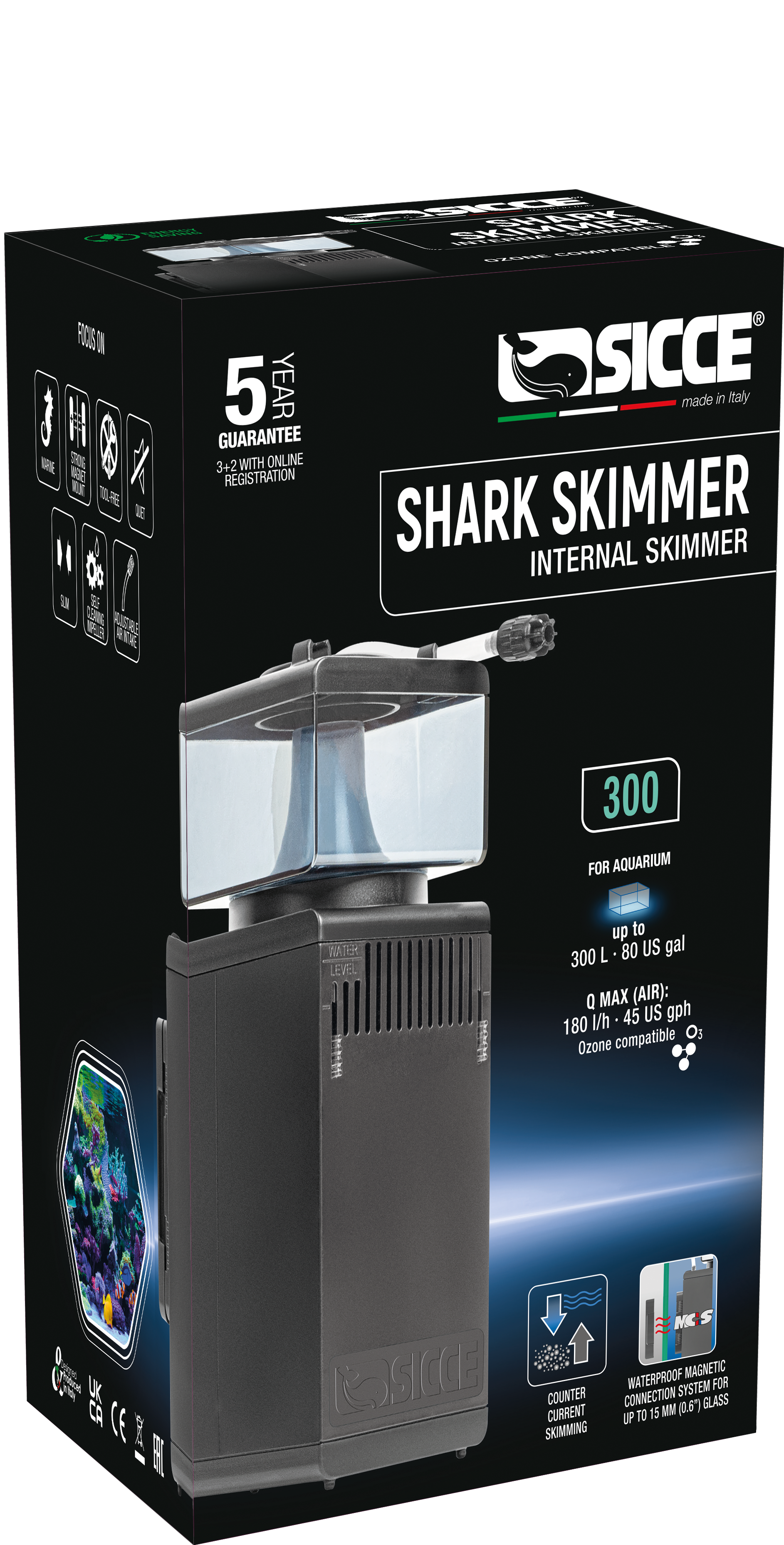 Sicce Shark Skimmer Internal Skimmer 1ea/300