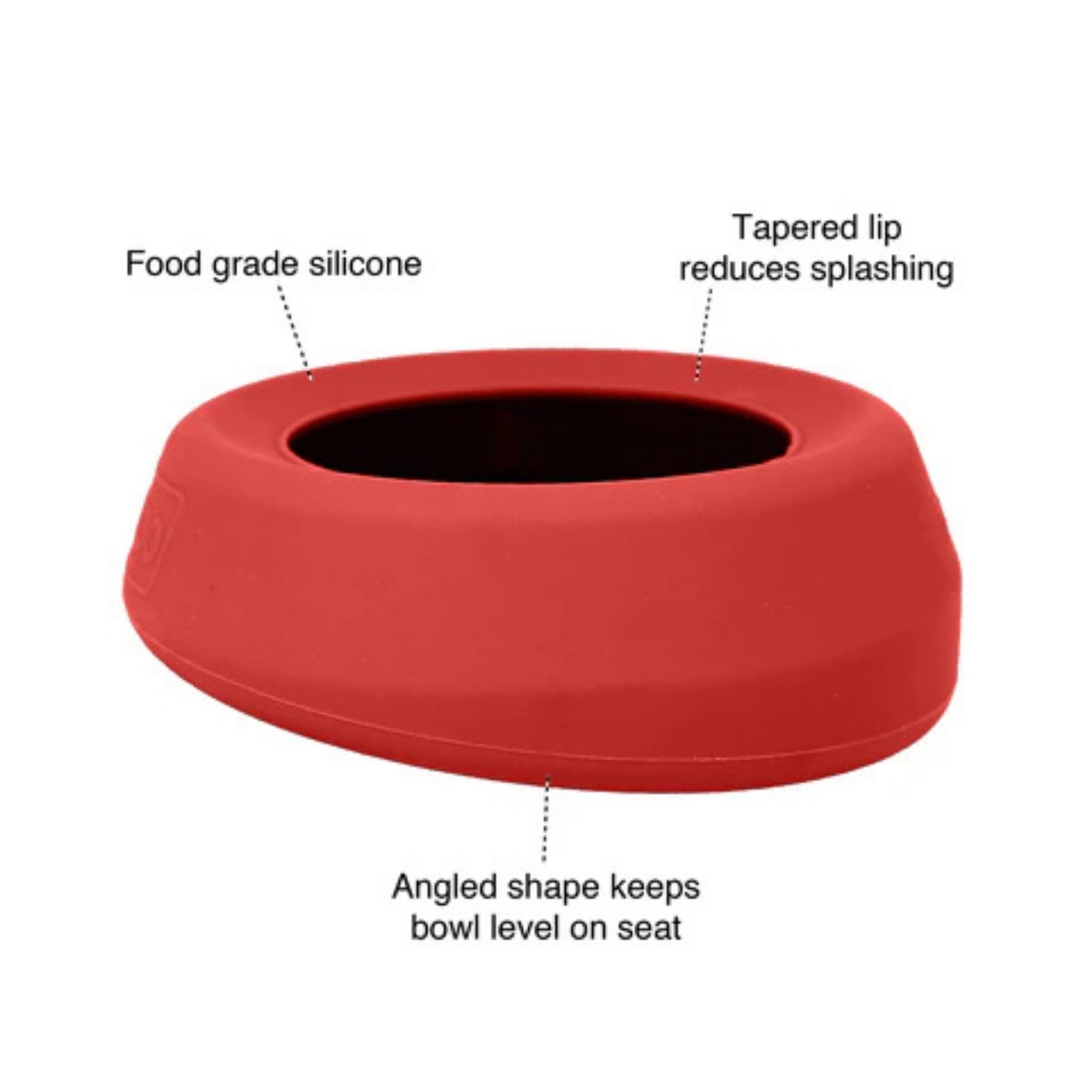 Kurgo Dog Splash Free Bowl Red