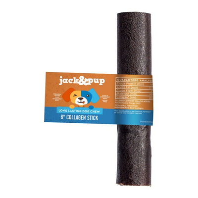 Jack & Pup Dog 6" Collagen Stick 50 Count Display Box