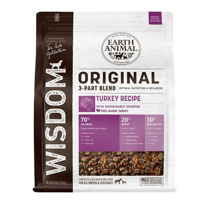 **Earth Animal Dog Wisdom Original Turkey 8Lb