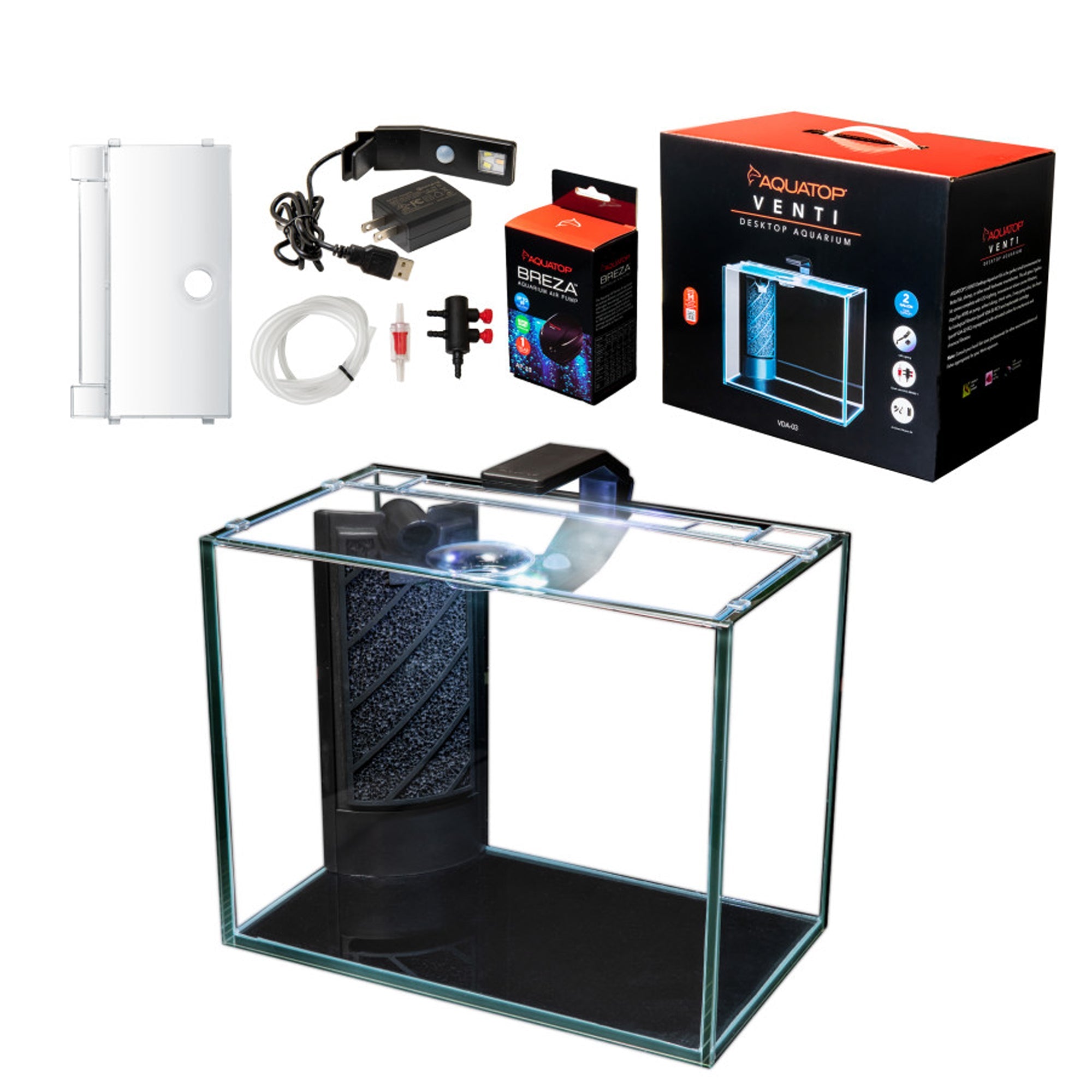 Aquatop Venti Showcase Aquarium Kit 2gal