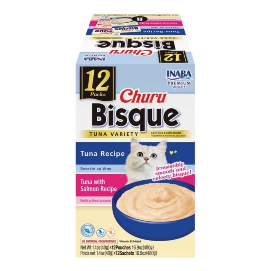 Inaba Churu Bisque Variety Pack Tuna 16.8oz. 12 Pk