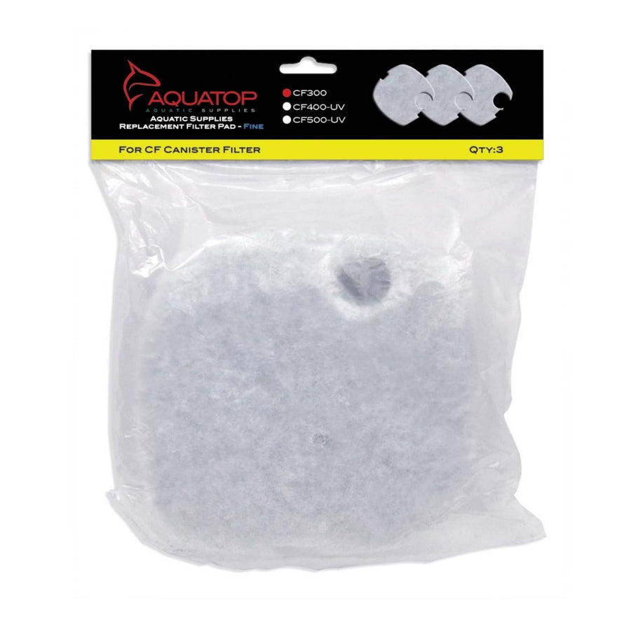 Aquatop Replacement Filter Sponge for CF Series Filters For CF-300 White 3 Pack