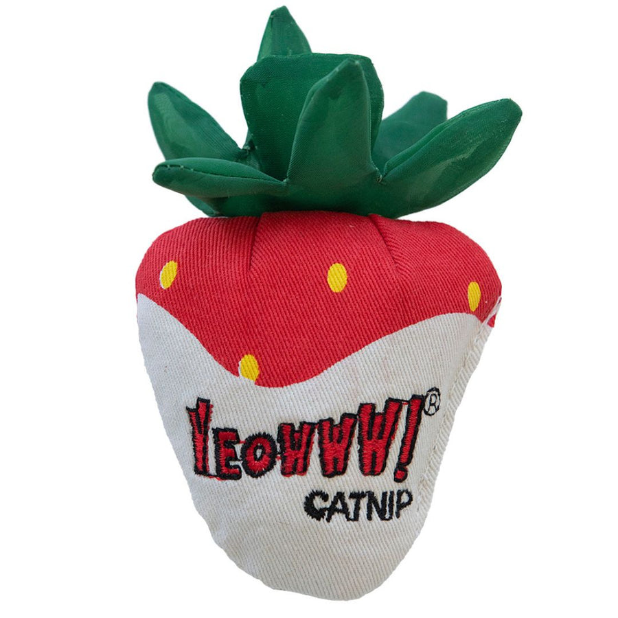Yeowww Strawberry Catnip Cat Toy White Chocolate, Single