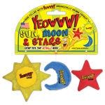 Yeowww Sun, Moon, Stars Catnip Cat Toys 3 pk