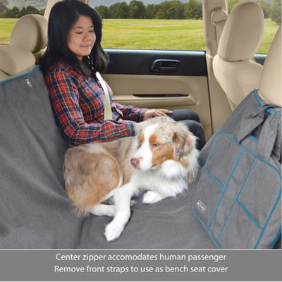 Kurgo Dog Hammock Heather Charcoal & Blue
