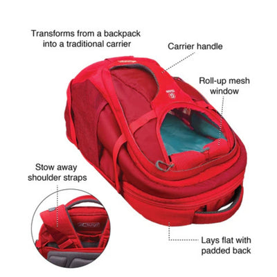 Kurgo Dog G-Train Backpack Red