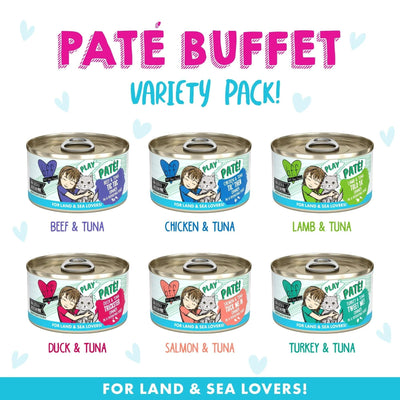 BFF Cat Play Pat Partay! Variety Pack 3oz. (Case of 12)