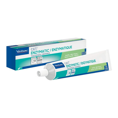 C.E.T. Enzymatic Toothpaste For Dogs & Cats Vanilla Mint 2.5oz. - 70 grams