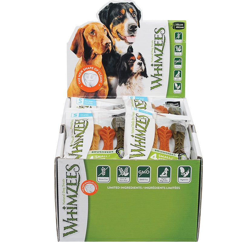 Whimzees Toothbrush Dental Dog Treatsmall 28Pk Bx