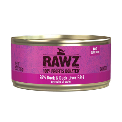 Rawz Cat 96% Duck Duck Liver Pate 5.5oz. (Case of 24)