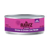 Rawz Cat Shredded Chicken Chicken Liver 5.5oz. (Case of 24)