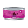 Rawz Cat Shredded Tuna Salmon 3oz. (Case of 18)