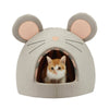 Outward Hound Novelty Pet Hut Covered Domed Cat Bed Grey Mouse, 1ea/One Size