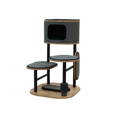 PetPals Starbz Industrial Style Cat Tree Charcoal 37 in