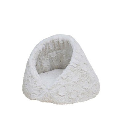 PetPals Rose Cradle Pet Bed Ivory 17.7 in