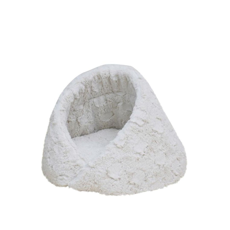 PetPals Rose Cradle Pet Bed Ivory 17.7 in