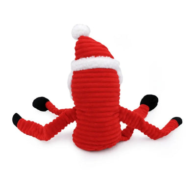 Zippypaws Holiday Crinkles Santa Red/White  Jumbo
