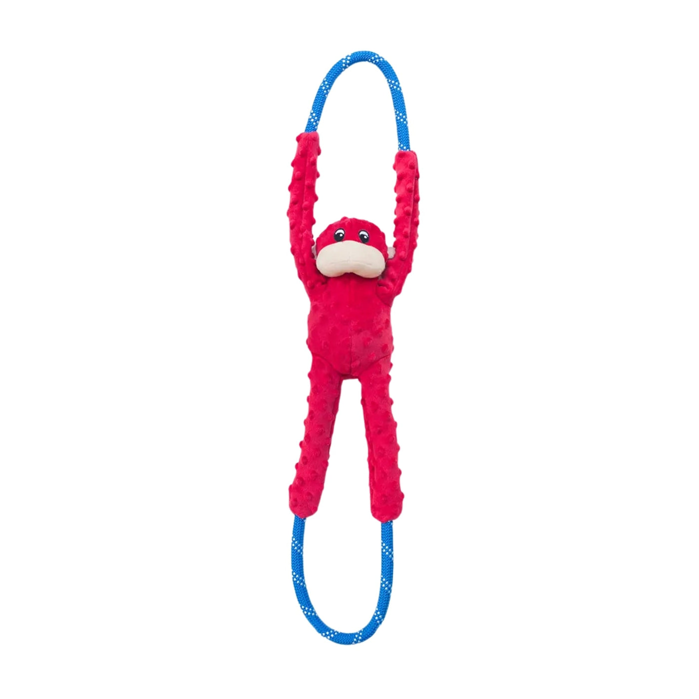 ZippyPaws RopeTugz Dog Toy Monkey, Red, 1ea/LG