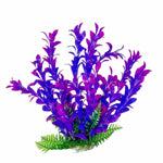 Aquatop Hygro Aquarium Plant with Weighted Base Pink, Purple 9 in
