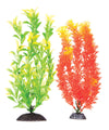 Aquatop Aquarium Plants Orange, Green, 1ea/10 in, 2 pk