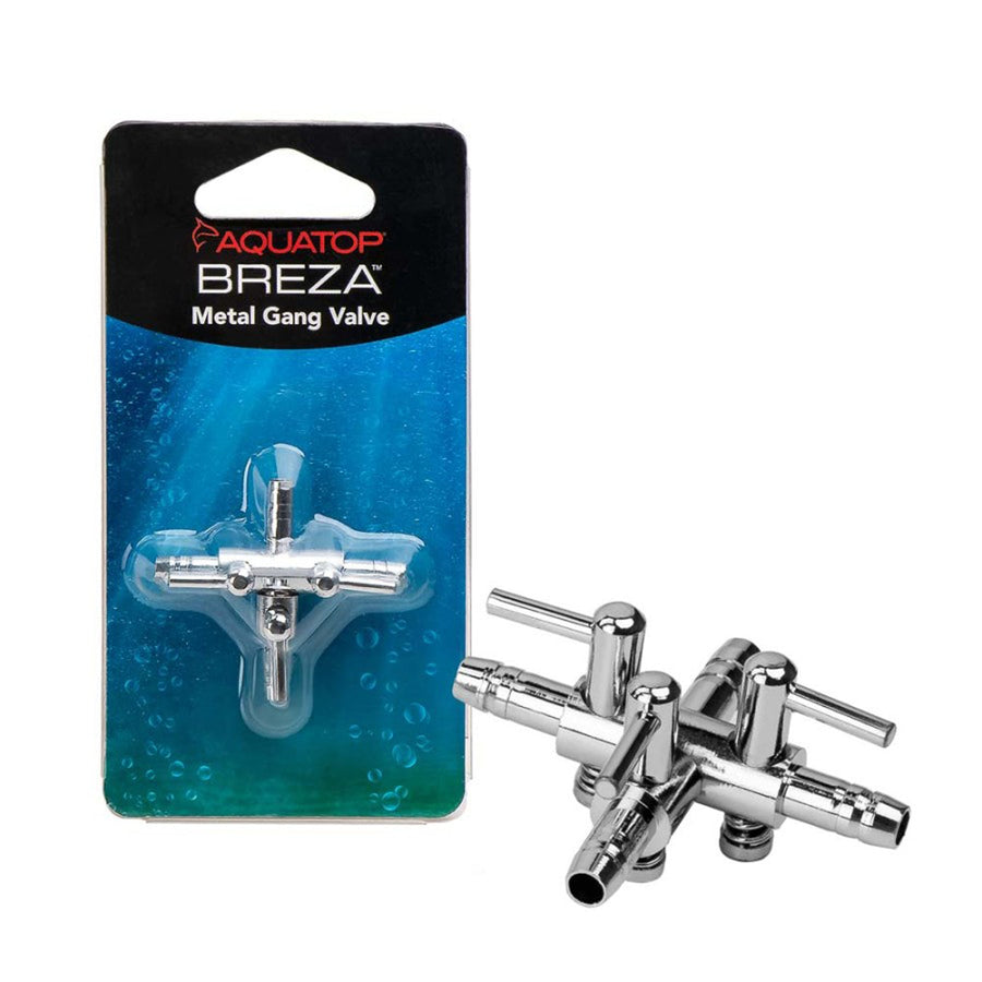Aquatop BREZA Metal Gang Valve 3Way, Silver, 1ea