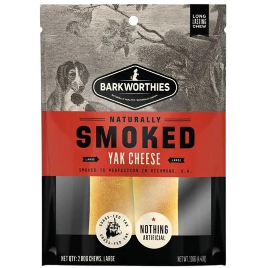 Barkworthies Smoked Yak Cheese Dog Treat 1ea/LG/2 ct