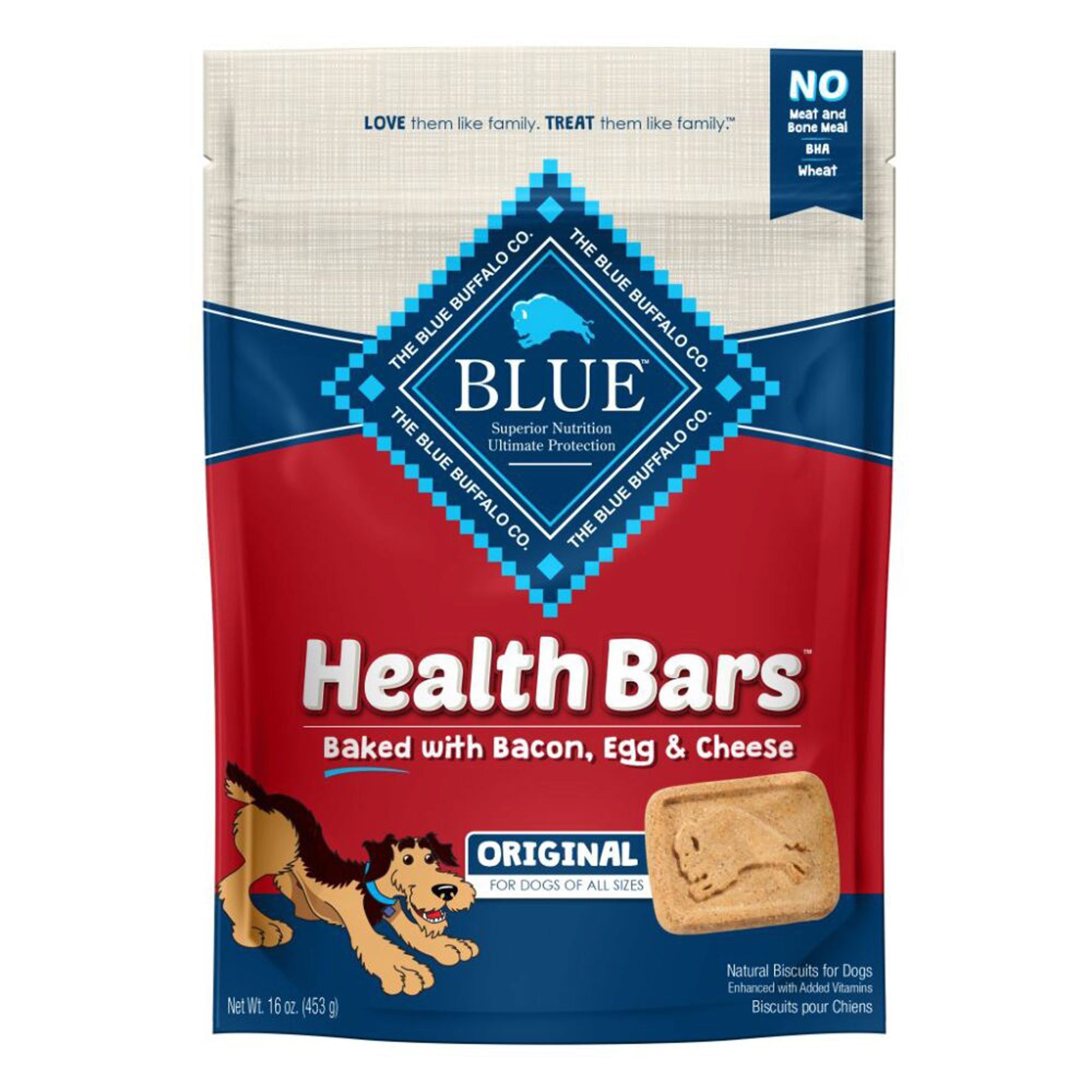 Blue Buffalo Health Bar Bacon Egg Cheese 16oz. (Case of 4)