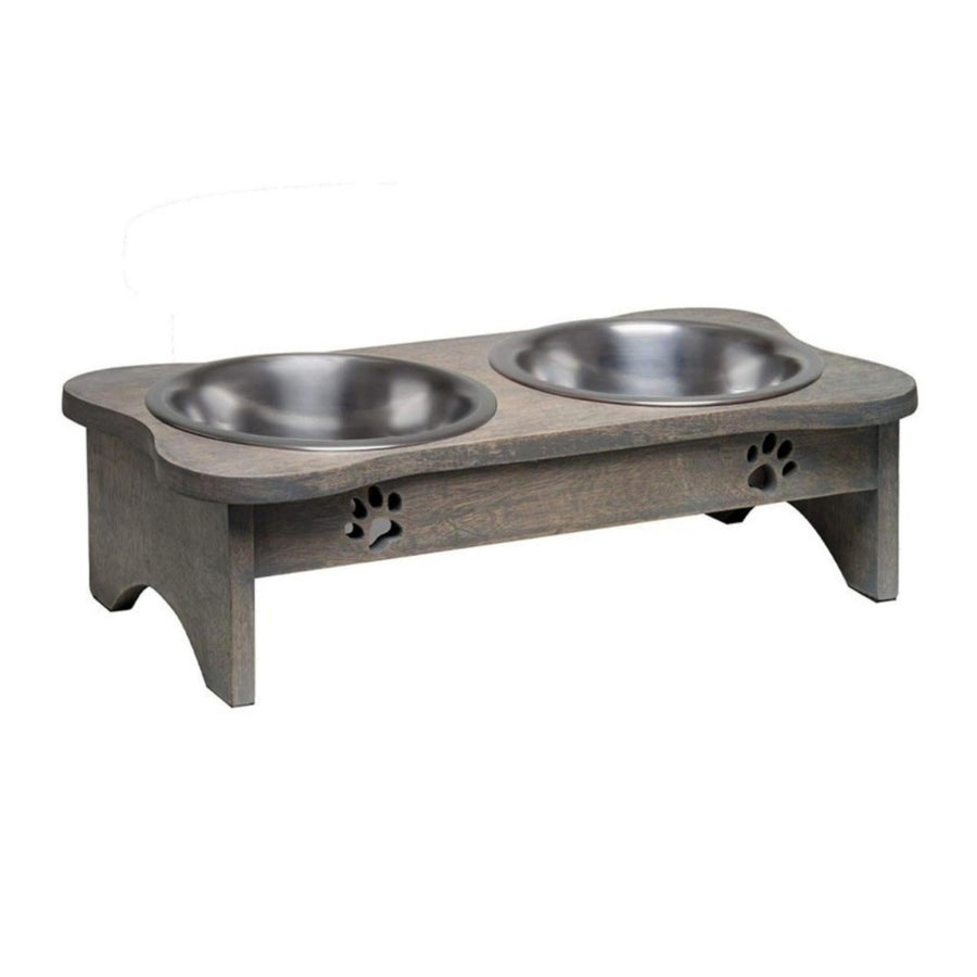 Loving Pets Black Label Wooden Modern Raised Diner 1ea/1 qt Default Title