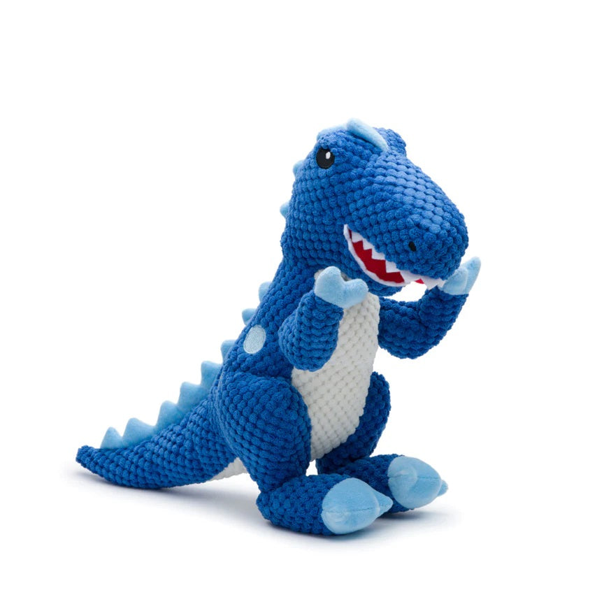 Fabdog Dog Floppy T-Rex Dinosaur Blue Large Default Title
