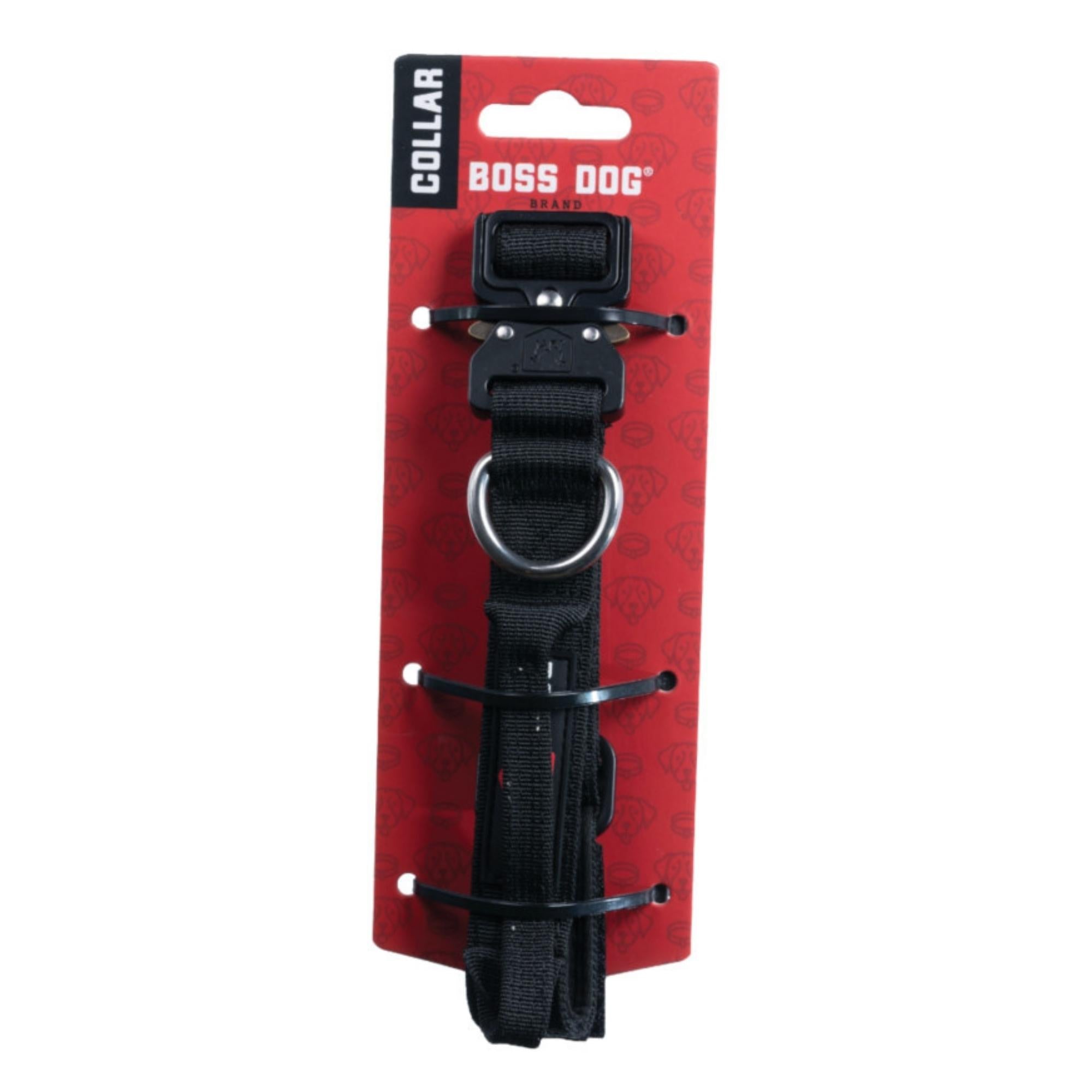 Boss Dog Tactical Adjustable Dog Collar Black, 1ea/Small, 13-16 in Default Title
