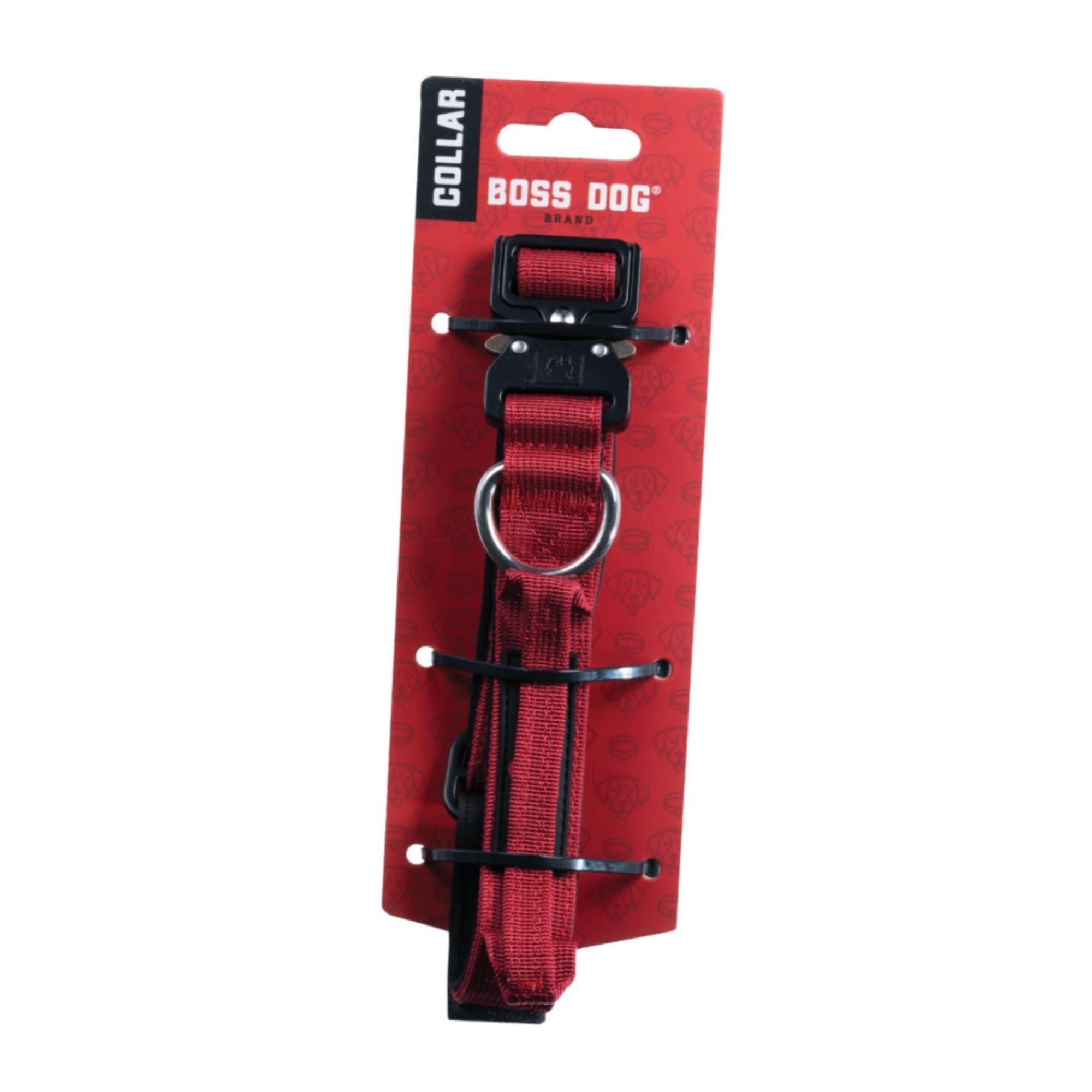 Boss Dog Tactical Adjustable Dog Collar Red, 1ea/Small, 13-16 in Default Title
