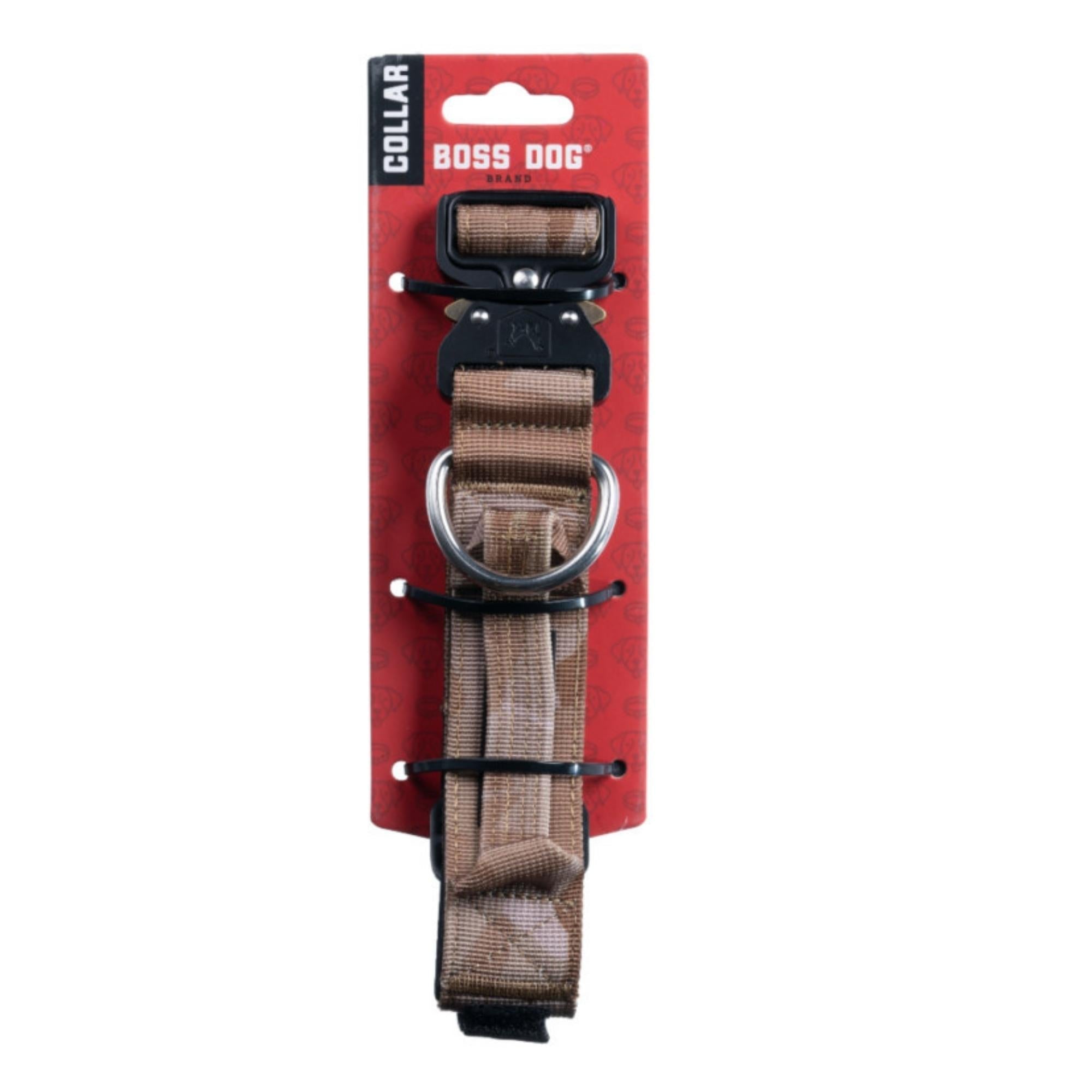 Boss Dog Tactical Adjustable Dog Collar Tan Camo, 1ea/Small, 13-16 in Default Title