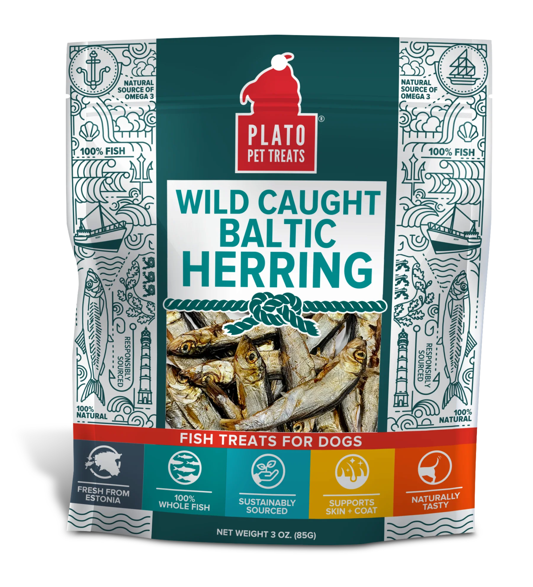 Plato Dog Baltic Herring 3 oz.