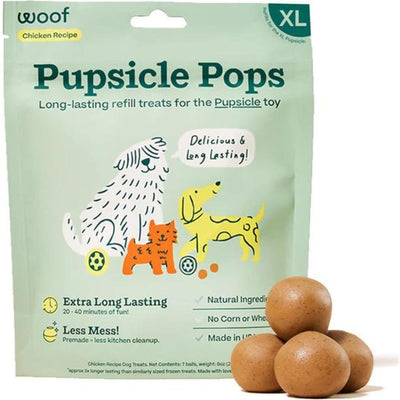 Woof Dog Beef Peanut Butter Pops Xlarge 12Oz