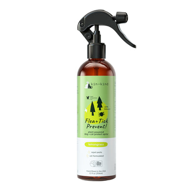 **Kin+Kind Flea/Tick Lemongrass Protect Spray 12oz.