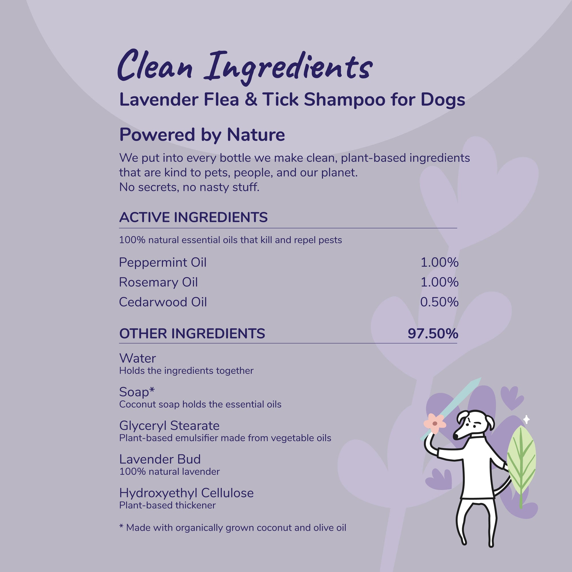 Kin+Kid Flea/Tick Lavender Shampoo 12oz.