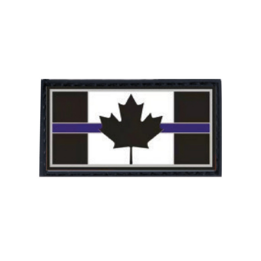 Boss Dog Tactical Collar Patch Canadian Thin Blue Line, One Size