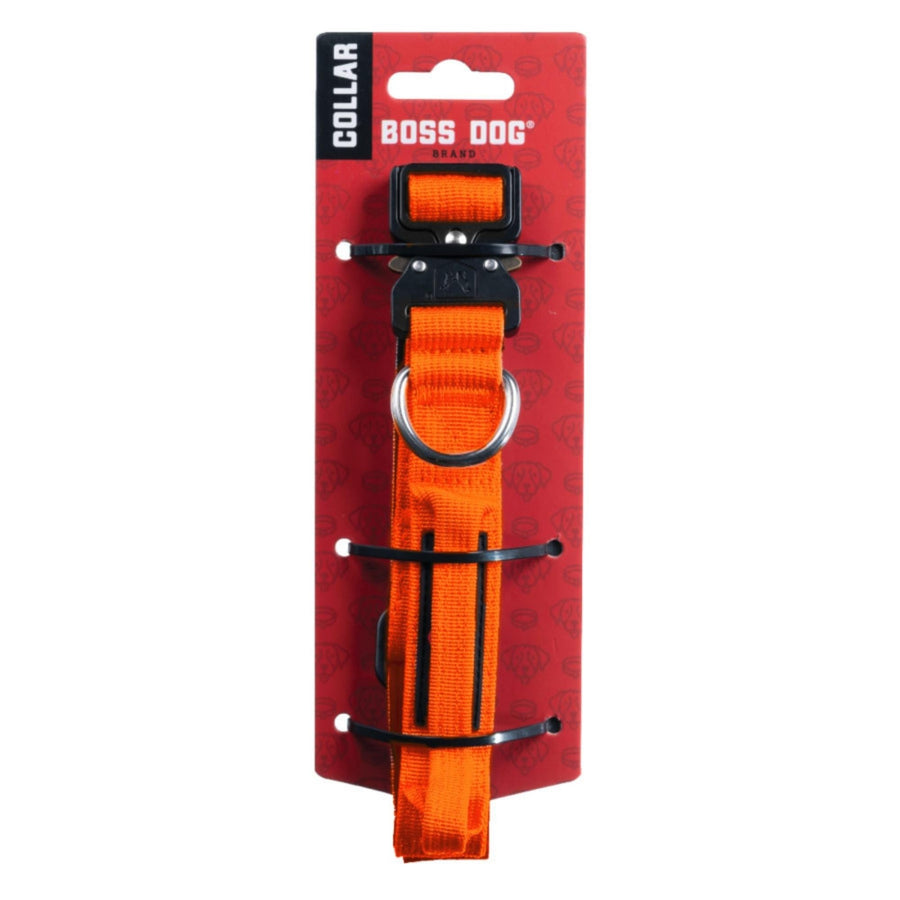 Boss Dog Tactical Adjustable Dog Collar Hunter Orange, 1ea/Small, 13-16 in Default Title