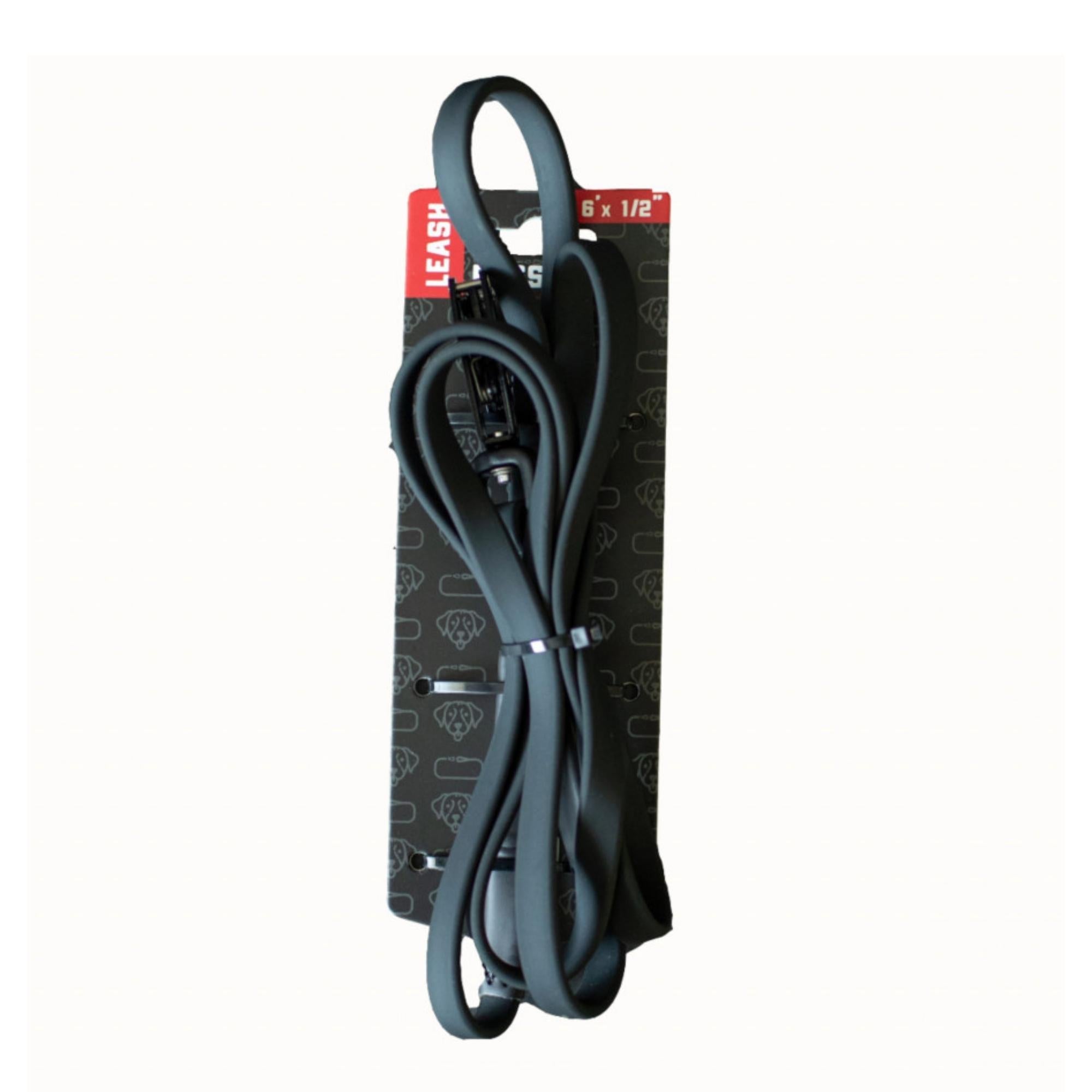 Boss Dog Tactical TPU Dog Leash Black, 1ea/6 ft