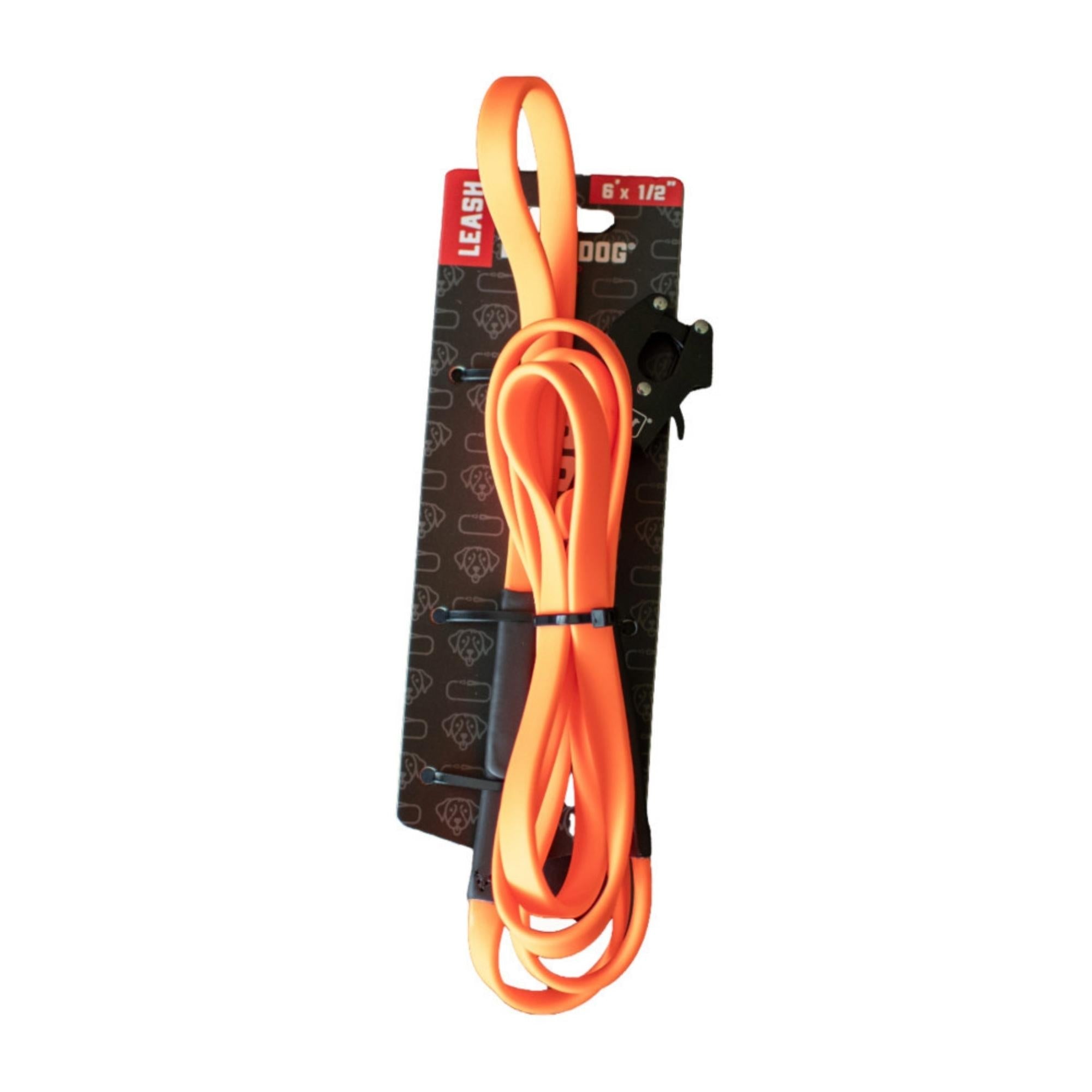 Boss Dog Tactical TPU Dog Leash Hunter Orange, 1ea/6 ft
