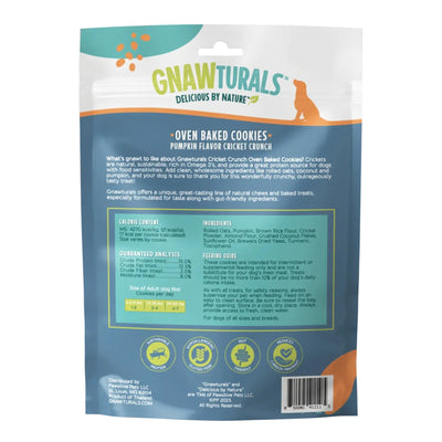 Gnawturals Oven Baked Cookies Cricket Crunch Pumpkin 6oz. 40 Count