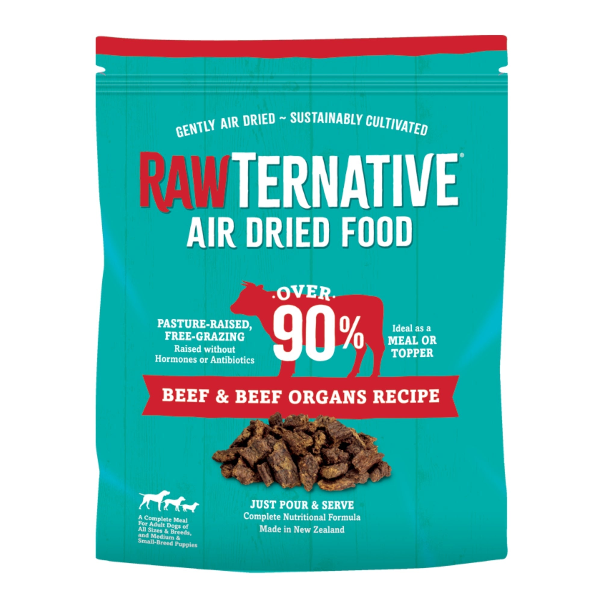 Grandma Mae's Country Naturals Rawternative Air Dried Dog Food Beef & Beef Organs 5lb