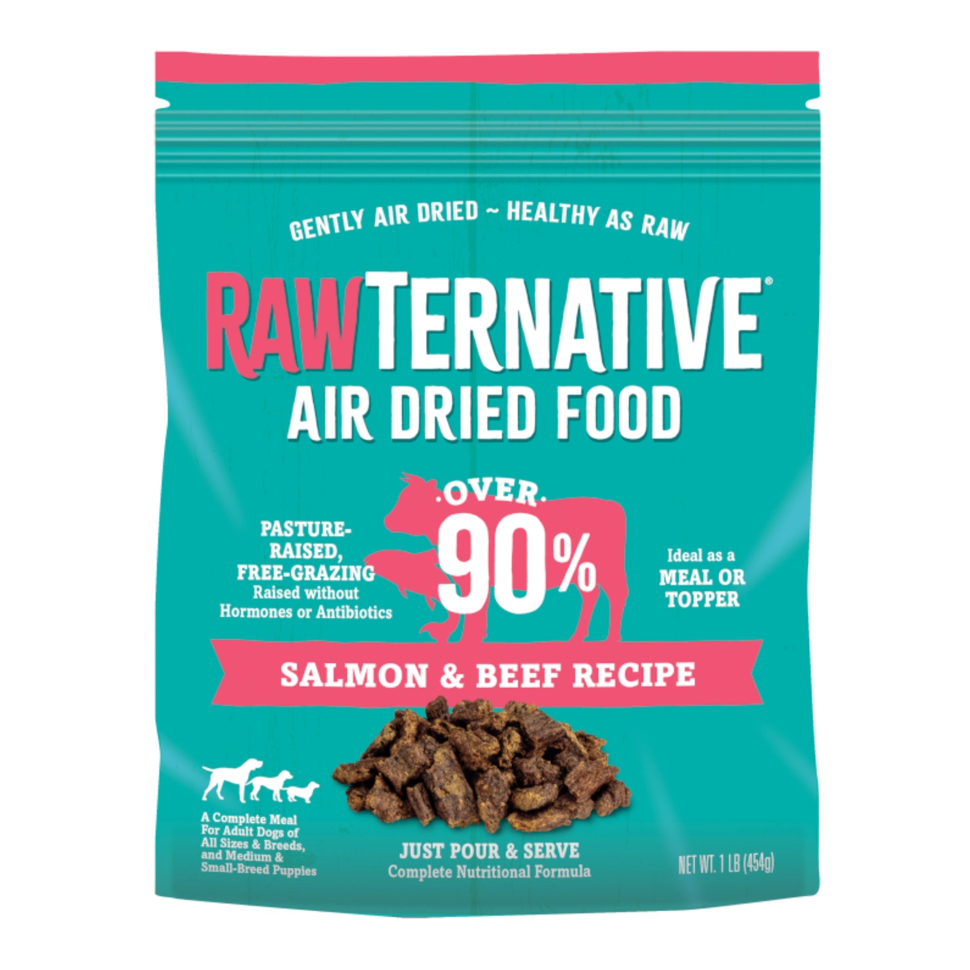 Grandma Mae's Country Naturals Rawternative Air Dried Dog Food Salmon & Beef 5lb