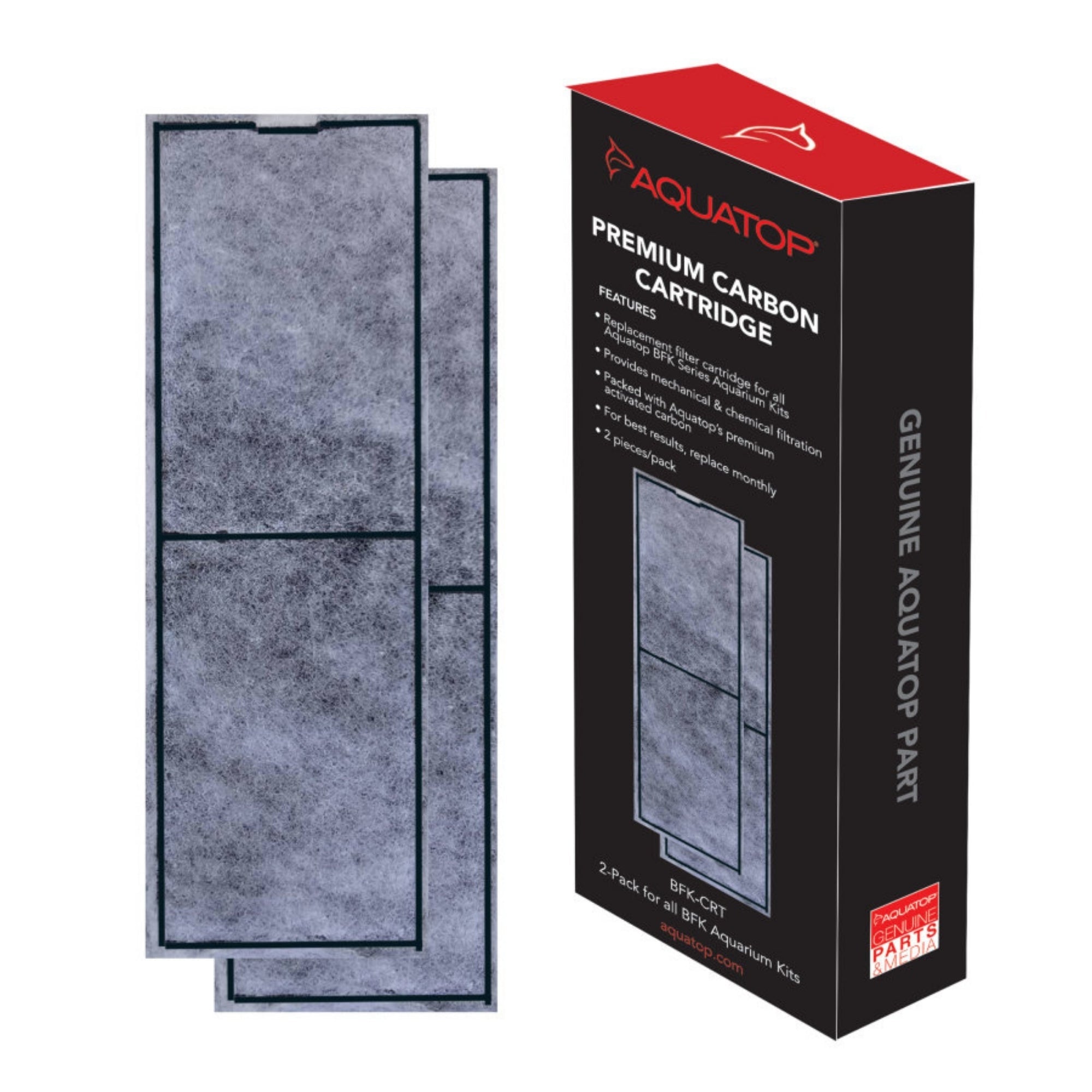 Aquatop Premium Carbon Cartridge for BFK Formosa Aquarium Kits 2pk