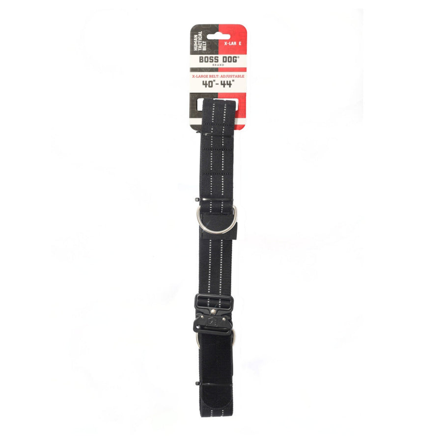 Boss Dog Human Boss Tactical Utility Dog Walker Belt Black, 1ea/XL (40-44In Waist)