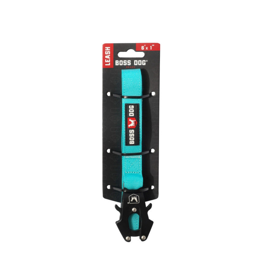 Boss Dog Tactical Dog Leash Teal, 1ea/6 ft